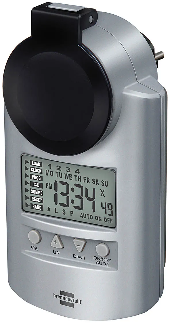 Brennenstuhl ajastin, maadoitettu, 12/24h, IP44, 240V/16A/3680W, hop
