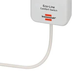 Brennenstuhl Eco-Line Comfort virtakytkin, 1 x CEE 7/4 -pistorasia, 1 x CEE 7/7, 1,5 m kaapeli, valkoinen
