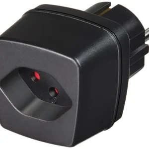 Brennenstuhl matkasovitin, Schweiz - EU, maad., musta