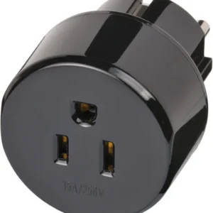 Brennenstuhl matkasovitin, US/jap - EU, maad., musta