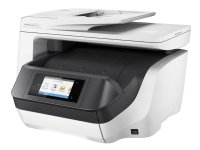 HP Officejet Pro 8730 All-in-One - monitoimitulostin - farve - blækprinter - Legal (216 x 356 mm) (alkuperäinen) - A4/Legal (medie) - op til 22 spm (kopiointi) - op til 24 spm (tulostus) - 250 ark - USB 2.0, LAN, Wi-Fi(n), USB vært, NFC - HP Instant Ink-yhteensopiva - HP Instant Ink-kompatibel