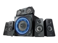 Trust GXT 658 TYTAN - Kaiutinjärjestelmä - 5.1-kanavainen - 90 Watt (Yhteensä) - musta