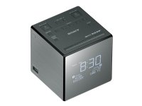 Sony XDRC1DBP, Kello, DAB, DAB+, FM, 87,5 - 108 MHz, 174,928 - 239,2 MHz, LCD, Valkoinen