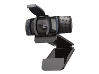 Logitech C920S HD Pro, 1920 x 1080 pikseliä, Full HD, 30 fps, 720p, 1080p, Kameran suojus, 78°