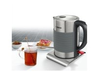 Bosch TWK7S05, 1,7 L, 2200 W, Musta, Harmaa, Veden tason ilmaisin, Ylikuumenemissuoja, Johdoton