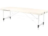 Activeshop kokoontaitettava hierontapöytä 3-osainen, alumiinia, malli Comfort Activ FIZJO, kermanvärinen