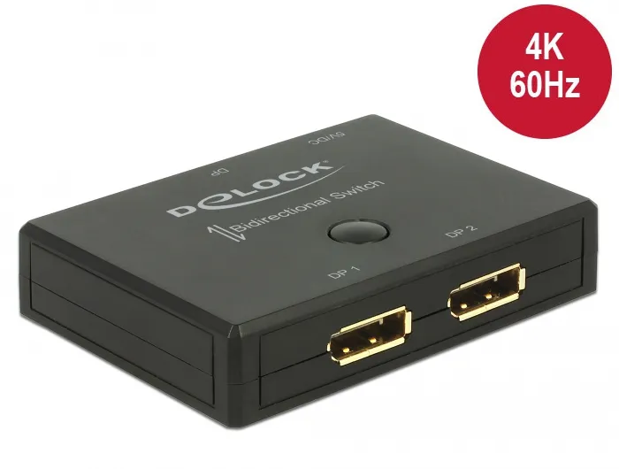 De-Lock  DisplayPort – DisplayPort -adapteri, Musta