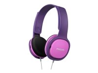 Philips Lasten kuulokkeet SHK2000PK/00, Langallinen, 12 - 22000 Hz, Musiikki, 100,2 g, Kuulokkeet, Vaaleanpunainen, Purppura