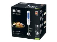 Braun MQ3035WH Sauce, Upotettava sekoitin, 0,6 L, Syke-toiminto, 700 W, Sininen, Valkoinen