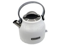 KitchenAid 5KEK1222EWH, 1.25 L, 2200 W, Black, Stainless steel, White, Stainless steel, Cordless, Filtering