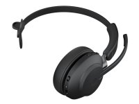 Jabra Evolve2 65, UC Mono, Langaton, Toimisto/puhelukeskus, 20 - 20000 Hz, 99,2 g, Kuulokkeet, Musta
