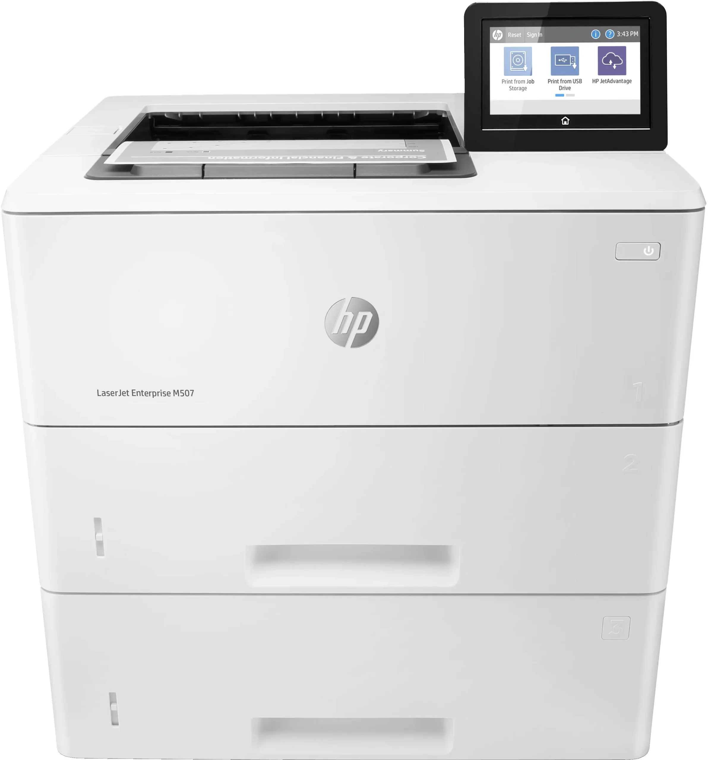 LaserJet Enterprise M507x Duplex, LAN/Wi-Fi, A4 -mustavalkolasertulostin