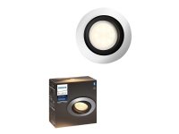 Philips Hue White ambiance Upotettava Milliskin-kohdevalaisin, Älykäs kohdevalo, Bluetooth, Alumiini, LED, GU10, Valkoinen