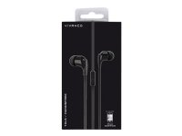 Vivanco Talk 4, Kuulokkeet, In-ear, Calls/Music, Musta, Kaksikanavainen, 1,2 m