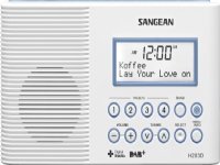 Sangean H203D, Henkilökohtainen, Digitaalinen, DAB, FM, 174 - 240 MHz, CT, PS, PTY, RT, 0,45 W