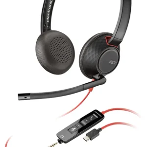 Poly Blackwire 5220 -kuulokkeet, Musta
