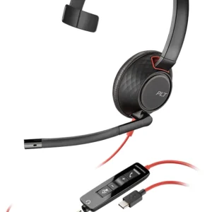 Poly Blackwire 5210 -kuulokkeet, Musta