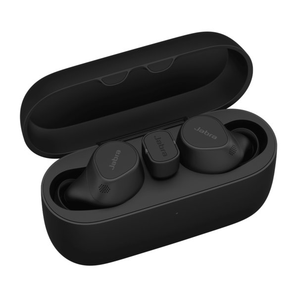 Jabra Evolve2 Buds USB-C UC, Link 380 -langattomat nappikuulokkeet, musta