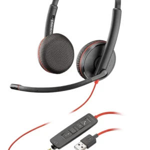 Plantronics C3225 Blackwire -kuulokkeet mikrofonilla