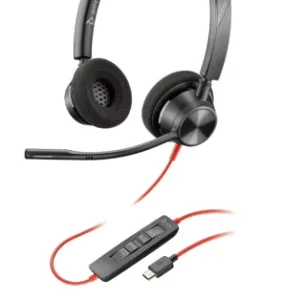 Poly Blackwire 3320 USB-C -kuulokkeet mikrofonilla