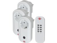 Brennenstuhl 1507040, 433,92 MHz, 25 m, Valkoinen, IP20, 55 mm, 70 mm