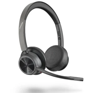 Poly Voyager 4320 UC -langattomat kuulokkeet mikrofonilla, musta