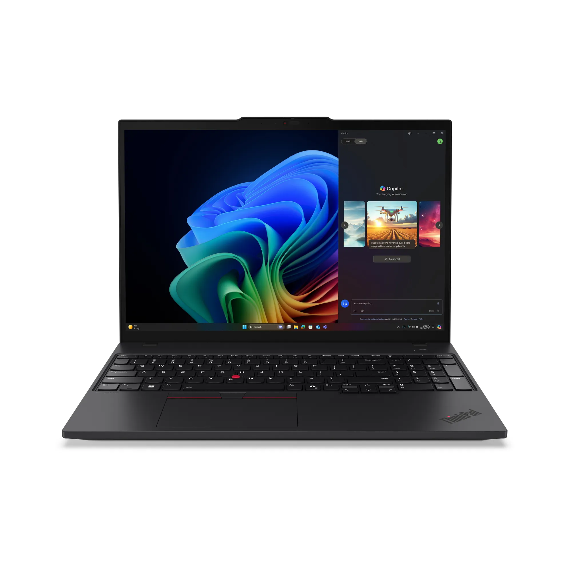 Lenovo ThinkPad T16 Gen 4 (AMD) 16" 350, 32 Gt, 1 TB SSD, Win 11 Pro -kannettava, Musta