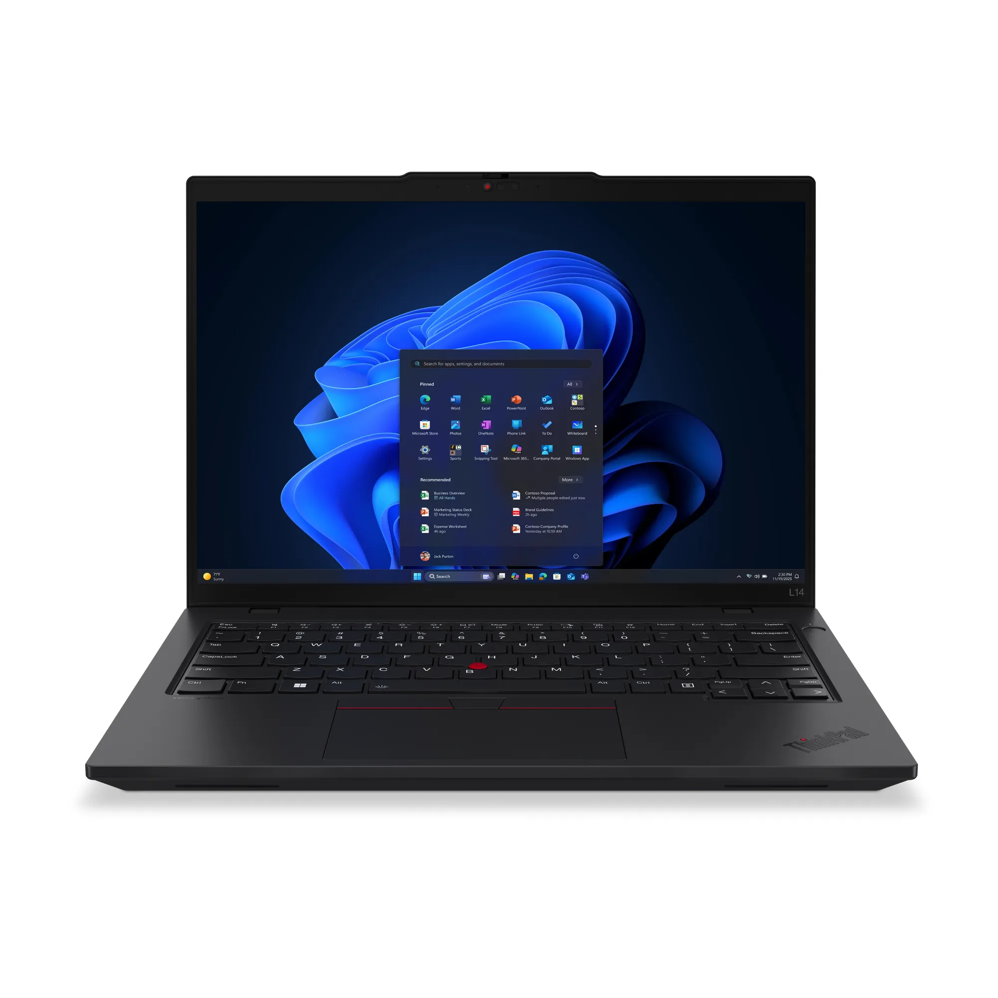 Lenovo ThinkPad L14 Gen 6 (Intel) 14" 225U, 16 Gt, 512 Gt SSD, Win 11 Pro -kannettava, Musta