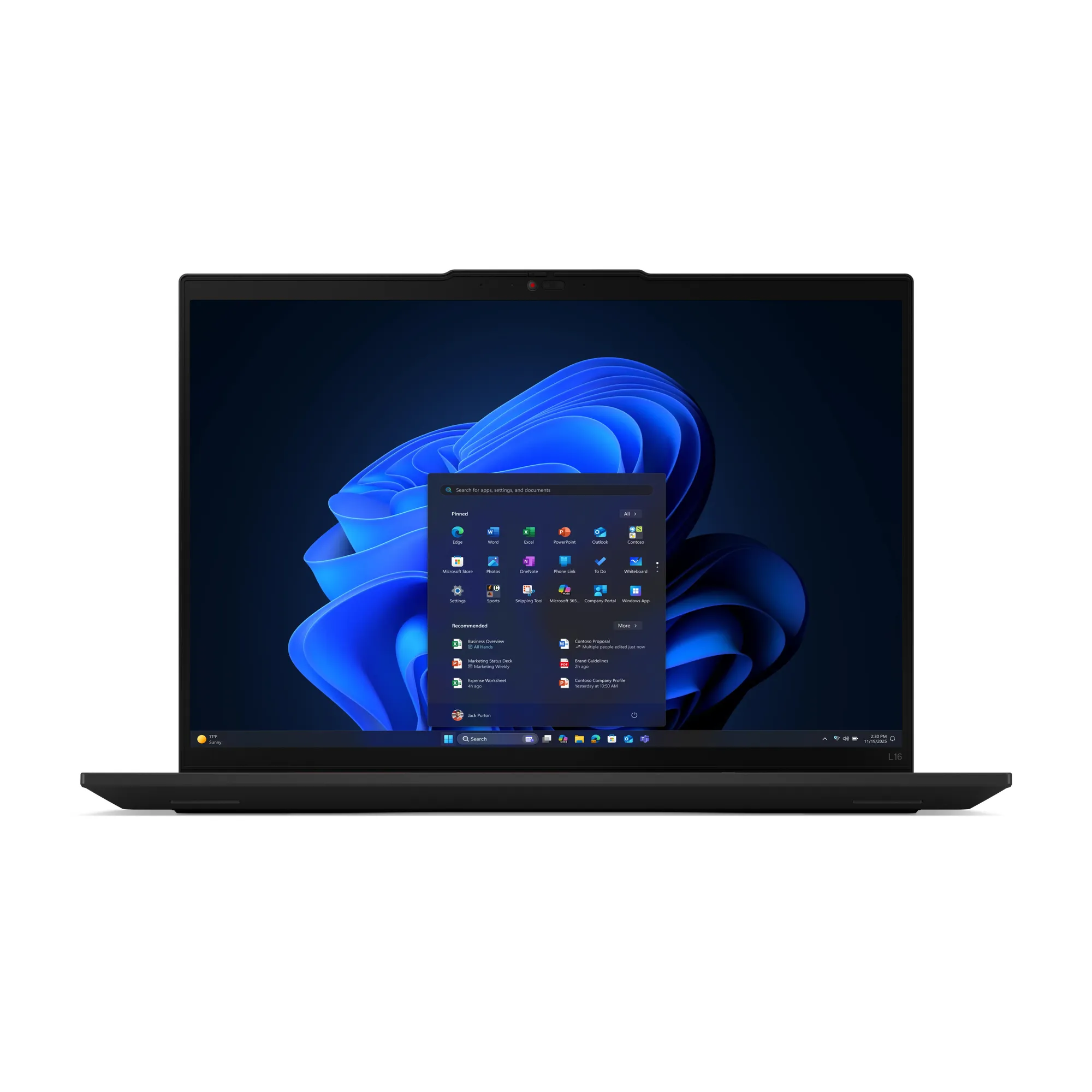 Lenovo ThinkPad L16 Gen 2 (Intel) 16" 225U, 16 Gt, 512 Gt SSD, Win 11 Pro -kannettava, Musta