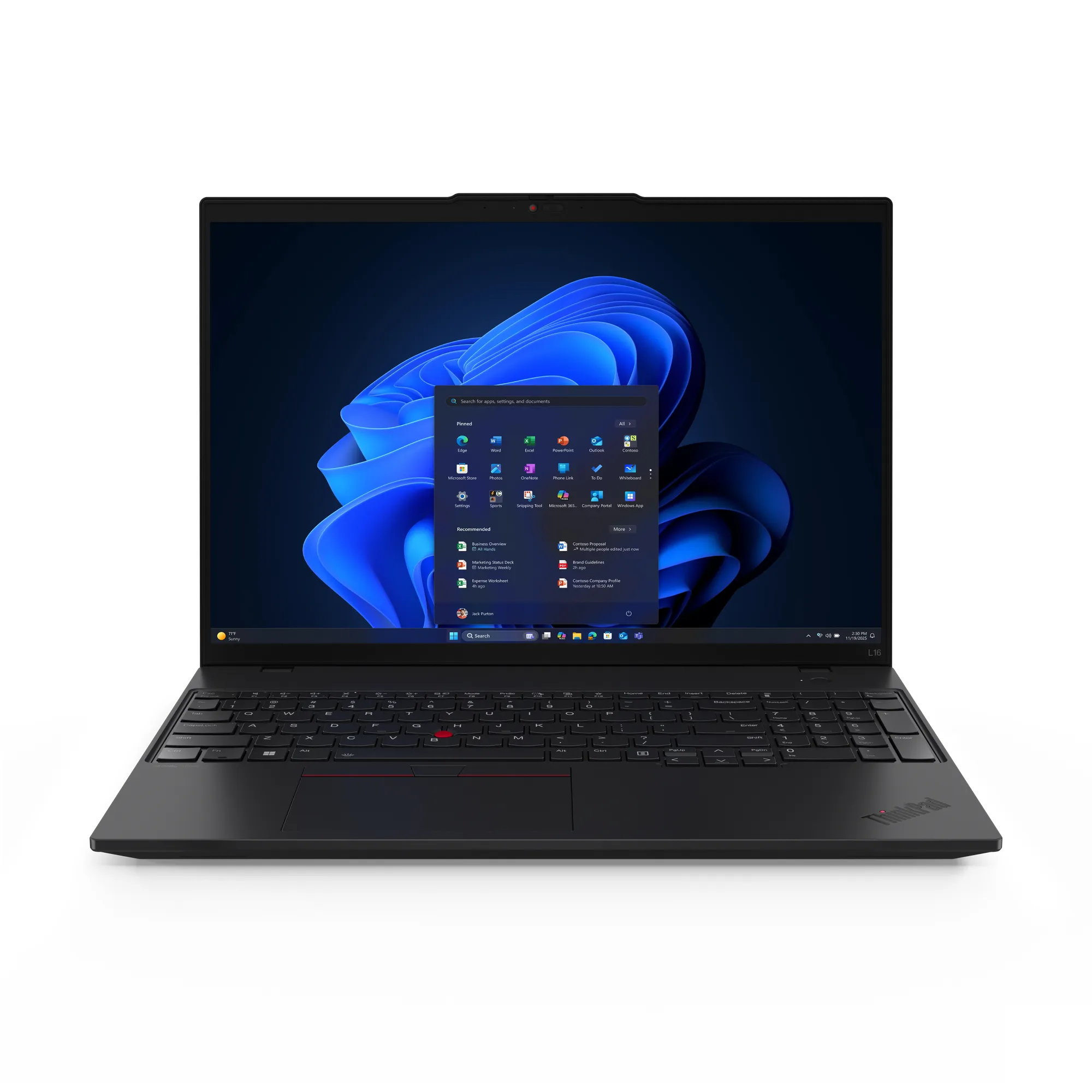 Lenovo ThinkPad L16 Gen 2 (AMD) 16" 250, 32 Gt, 1 Tt SSD, Win 11 Pro -kannettava, Musta