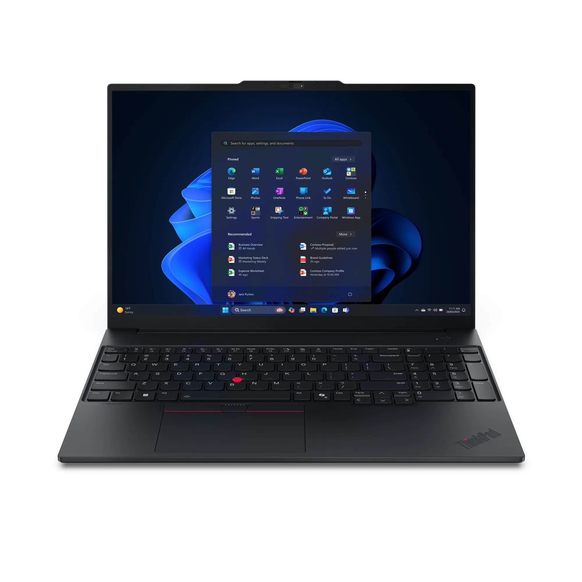 Lenovo ThinkPad E16 Gen 3 (AMD) 16" 220, 16 Gt, 512 Gt SSD, Win 11 Pro -kannettava, Musta