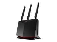 ASUS 4G-AC86U, Wi-Fi 5 (802.11ac), Kaksitaajuus (2,4 GHz/5 GHz), Ethernet LAN, 3G, Musta, Pöytäreititin