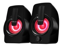 Trust Gemi RGB - kaiuttimet - PC:lle - 6 Watt (Yhteensä) - musta