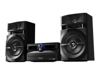 Panasonic SC-UX104EG, Kodin miniaudiojärjestelmä, Musta, 1 levyt, 300 W, 2-suuntainen, 13 cm