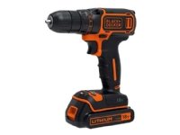 BLACK+DECKER BDCDC18KB-QW - Porakone/porakone - akkuporakone - avaimeton poranterä 10 mm - 30 N-m - 2 akkua - 18 V
