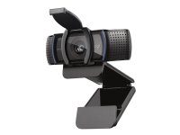 Logitech C920e, 1920 x 1080 pikseliä, Full HD, 30 fps, 1280x720@30fps, 1920x1080@30fps, 720p, 1080p, Ponnahtaa esiin