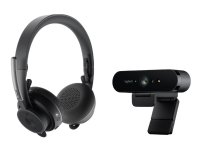 Logitech Pro Personal Video Collaboration Teams Kit, Henkilökohtainen videoneuvottelujärjestelmä, 4K Ultra HD, 90 fps, 5x, Grafiitti