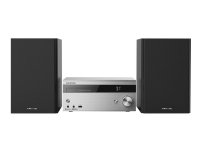 Grundig CMS 4000 BT DAB+, Kodin mikroaudiojärjestelmä, Musta, Hopea, 100 W, 6 O, DAB+,PLL,UKW, VFD