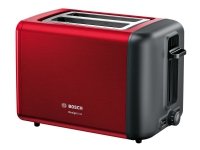 Bosch TAT3P424, 2 viipale(i)ta, Musta, Punainen, Ruostumaton teräs, 970 W, 220-240 V, 300 mm