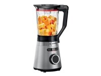 Bosch Serie 4 MMB6382M, Pöydällä pidettävä tehosekoitin, Jäänmurskaus, 1 m, 1200 W, Musta, Ruostumaton teräs