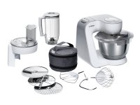 Bosch MUM58W20, 3,9 L, Hopea, Valkoinen, Painikkeet, 1,25 L, 1,25 L, 3,9 L