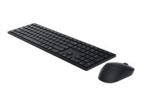 DELL KM5221W, Täysikokoinen (100 %), Langaton RF, QWERTY, Musta, Sisältää hiiren