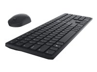 DELL KM5221W, Täysikokoinen (100 %), Langaton RF, QWERTY, Musta, Sisältää hiiren