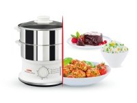 Tefal VC145, 2 kori(a), Valkoinen, Ruostumaton teräs, Vapaasti seisova, Rotaatio, Etu, Ruostumaton teräs