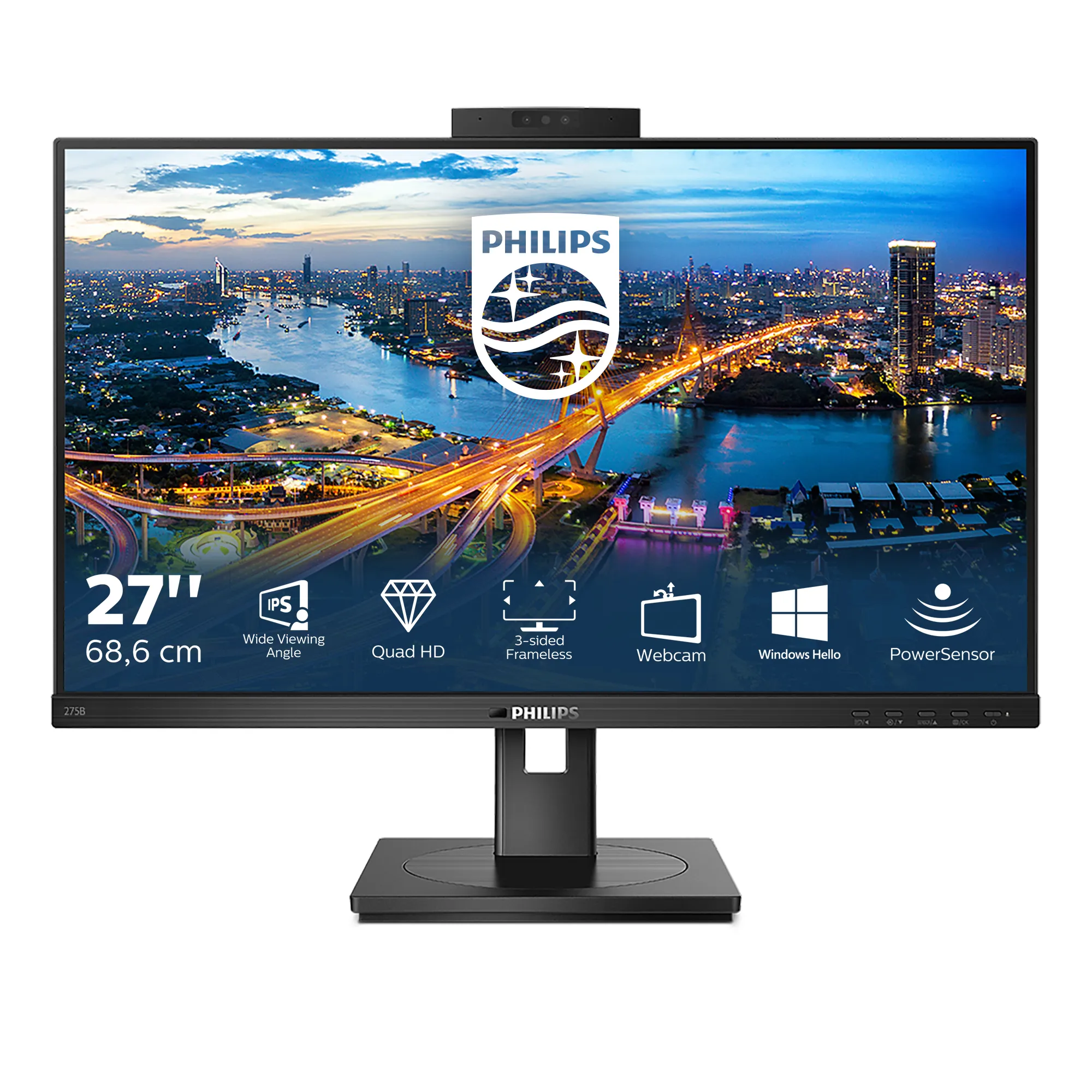 Philips 27" B Line 275B1H/00 QHD, IPS -näyttö