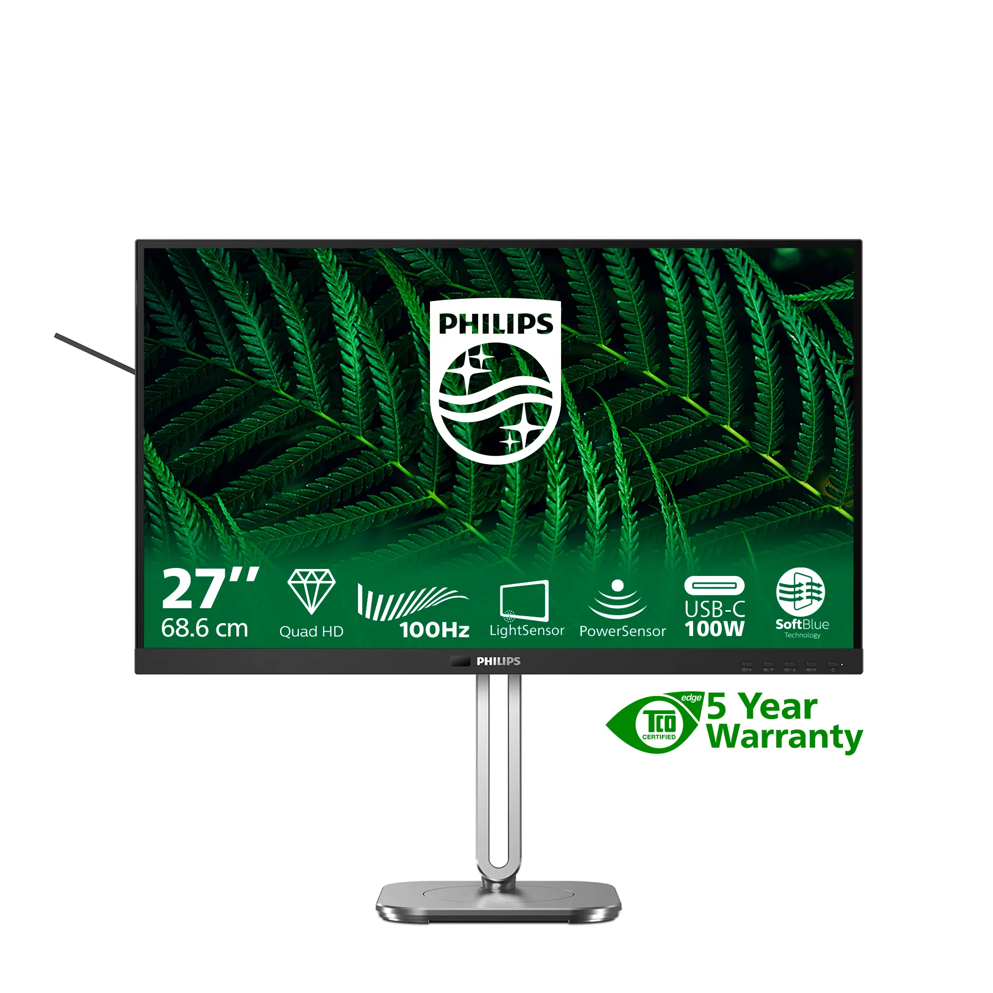Philips 27B2G5601 27" QHD, USB-C, IPS -näyttö