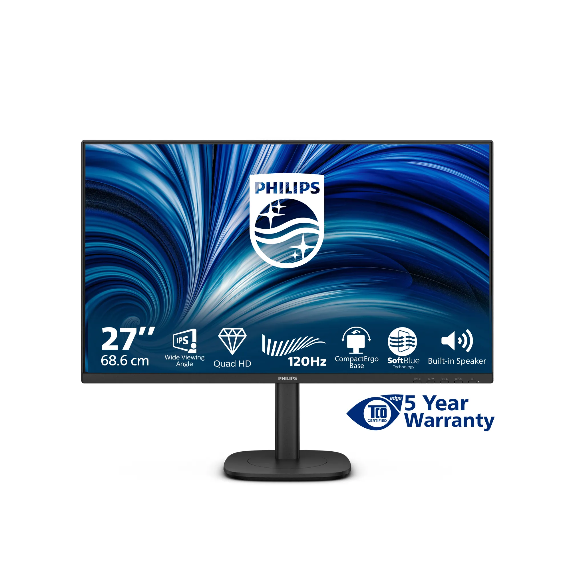 Philips 27" 27B2N3500J/00 QHD, IPS -näyttö
