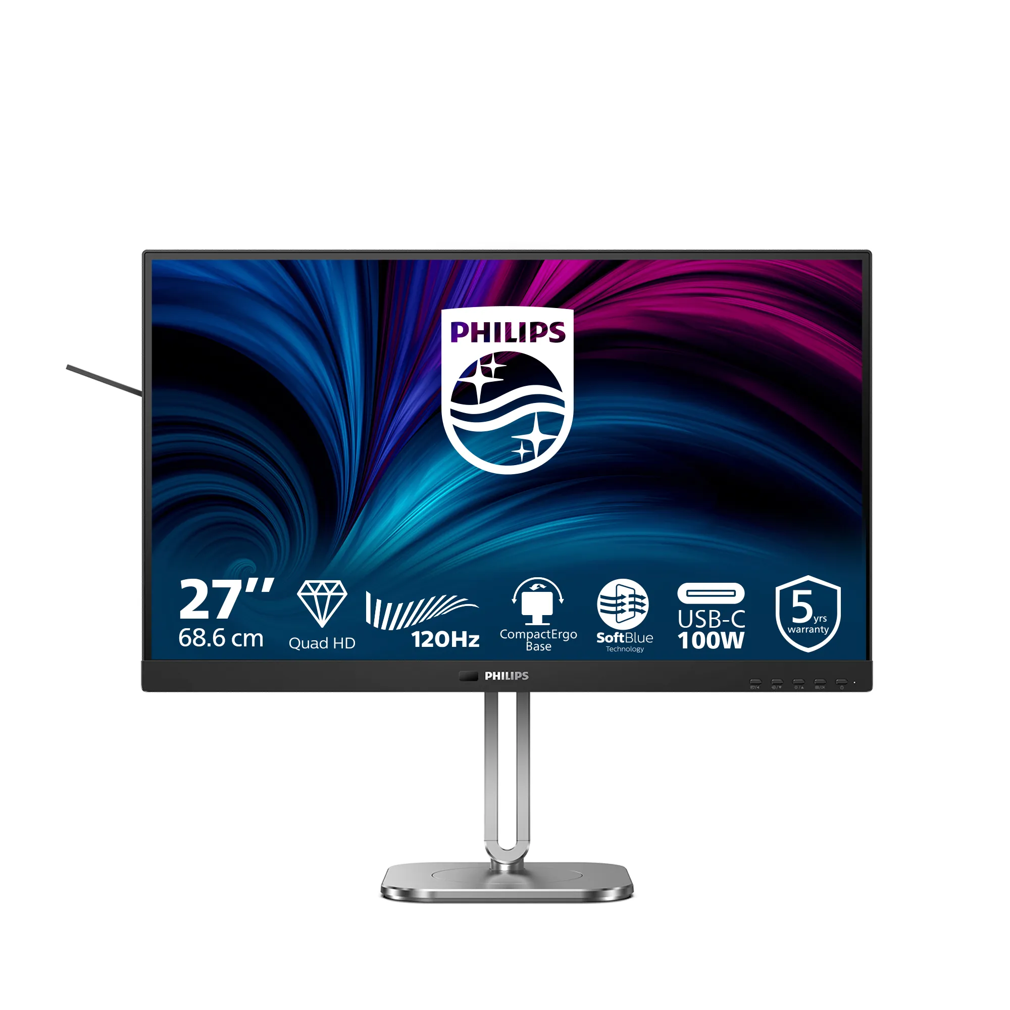 Philips 27" 27B2U4601/00 QHD, IPS -näyttö