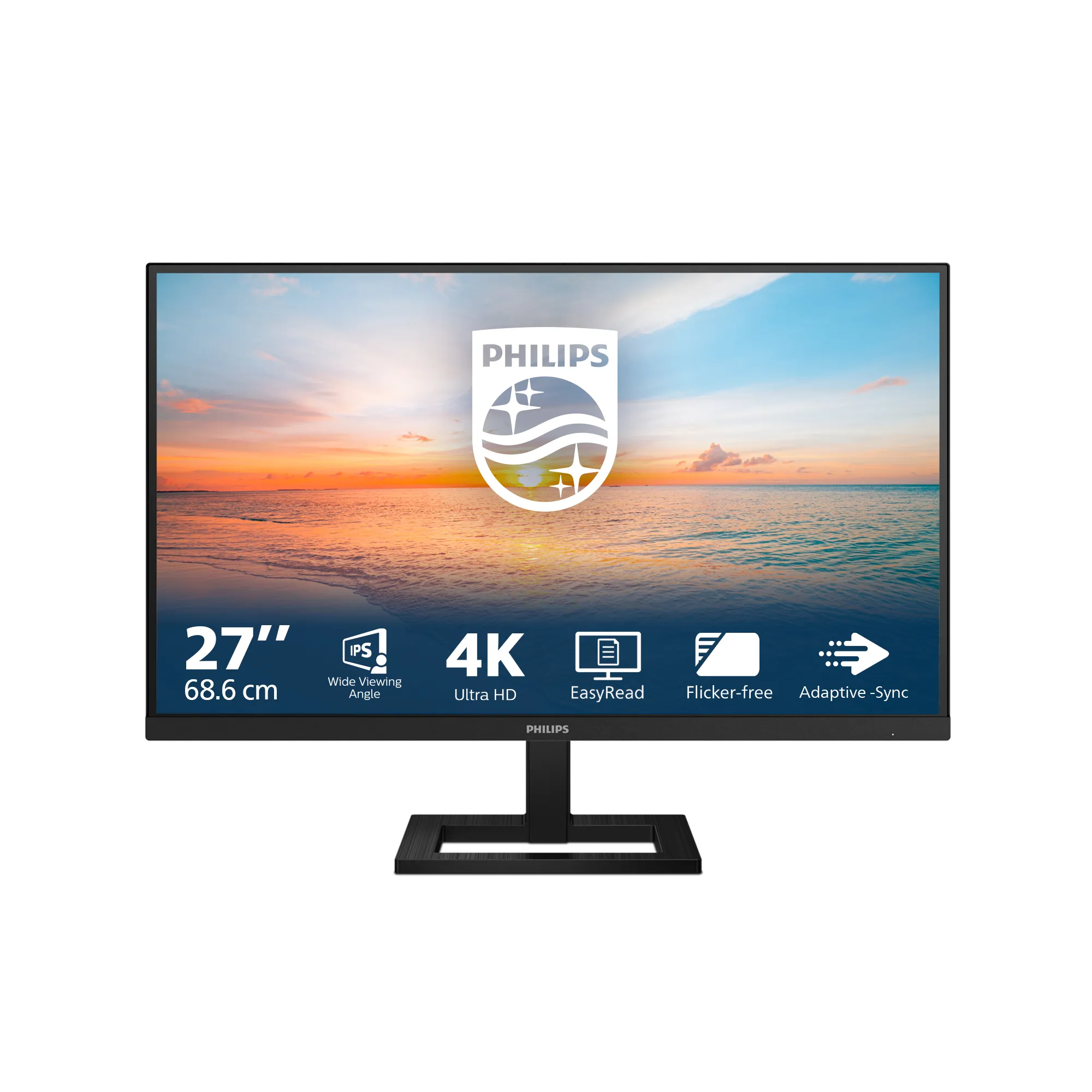 Philips 27E1N1900AE. 27" 3840 x 2160pxl, USB-C, IPS-näyttö