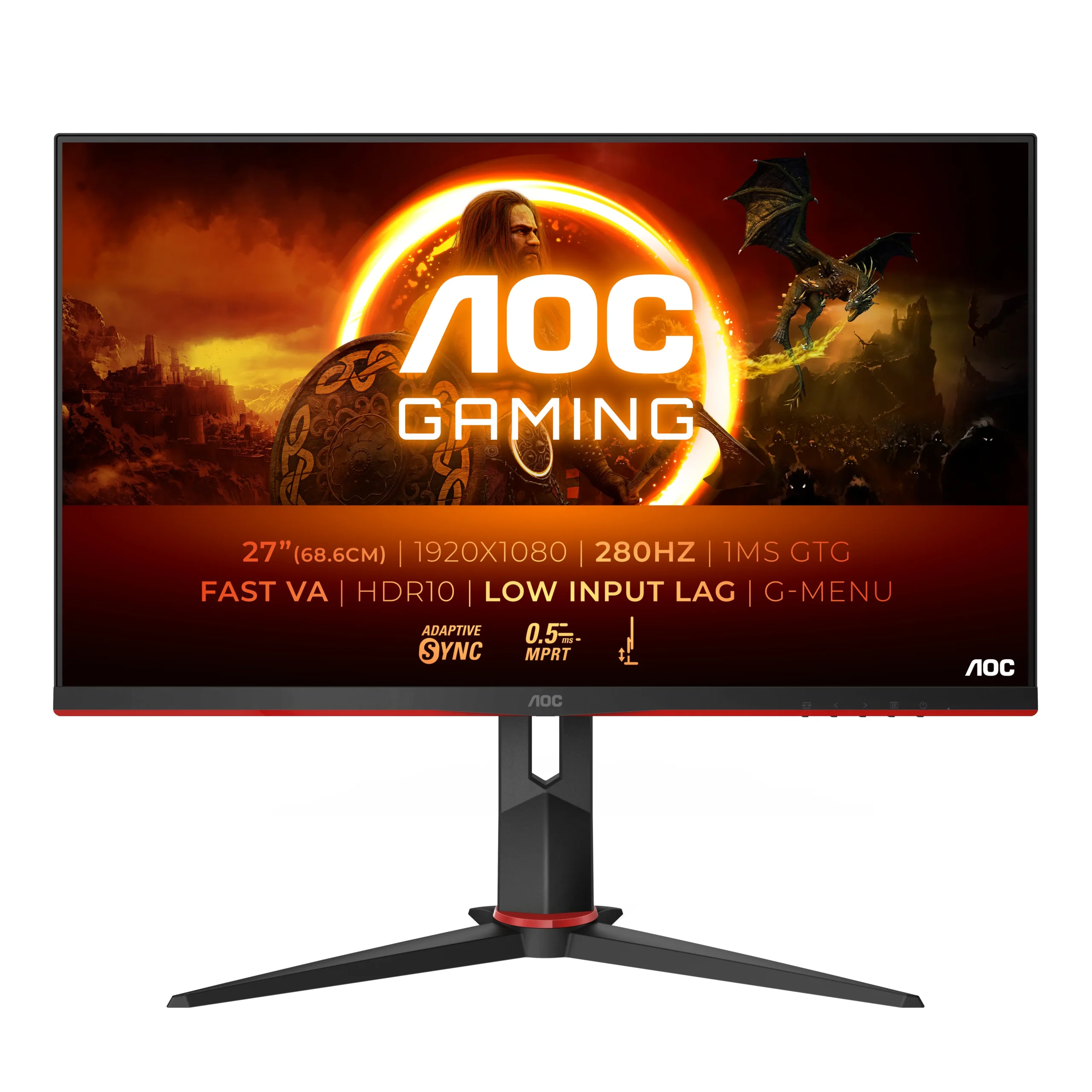 AOC 27G2ZN3/BK 27" Full HD, Fast VA -pelinäyttö